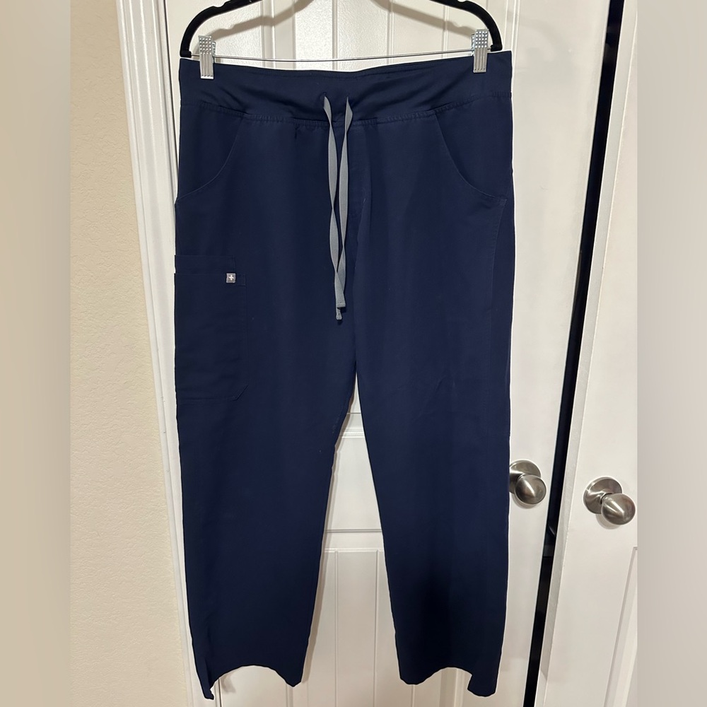 Navy Figs Straight Leg Scrub Pants